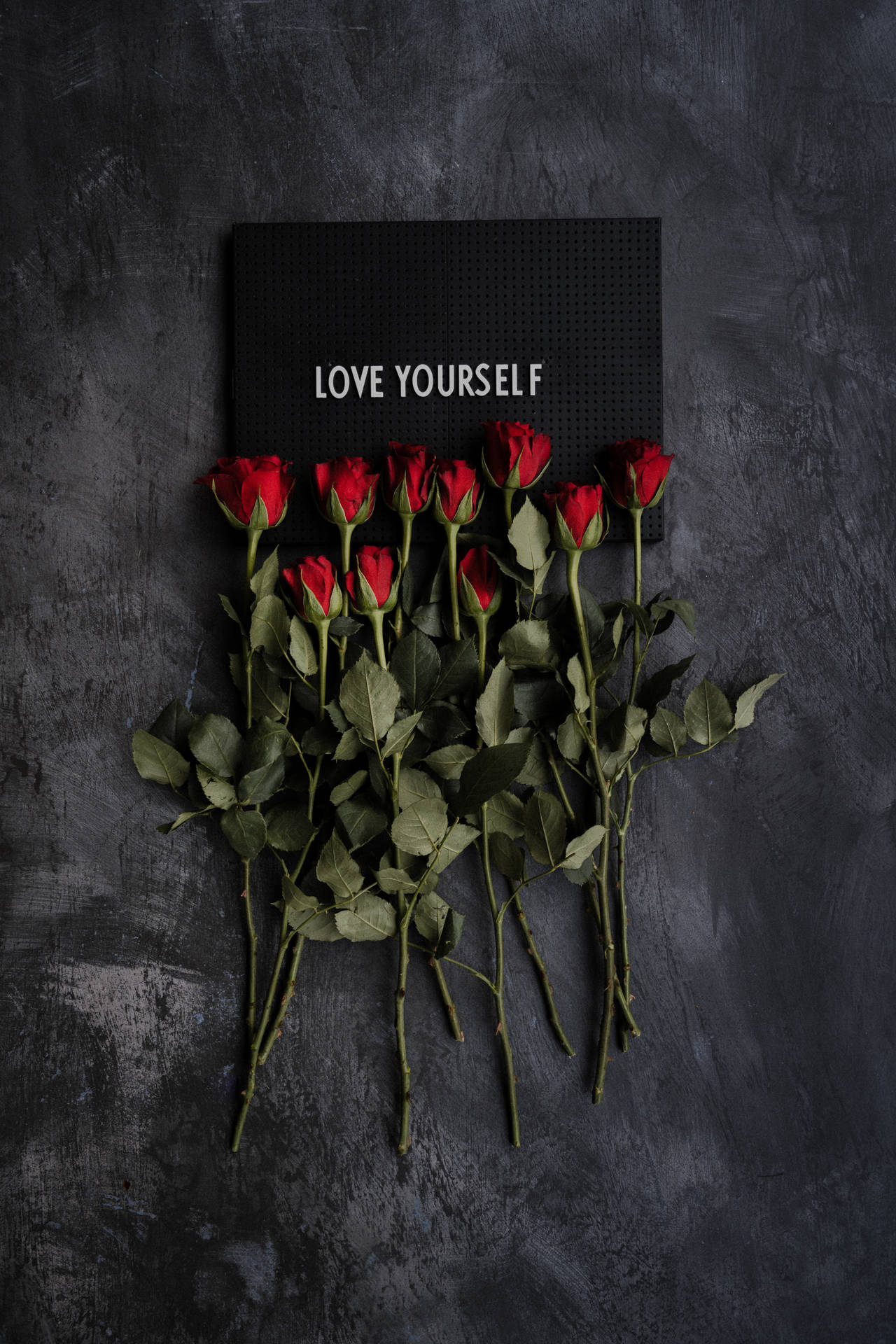 Love Yourself Motivational Quote Background