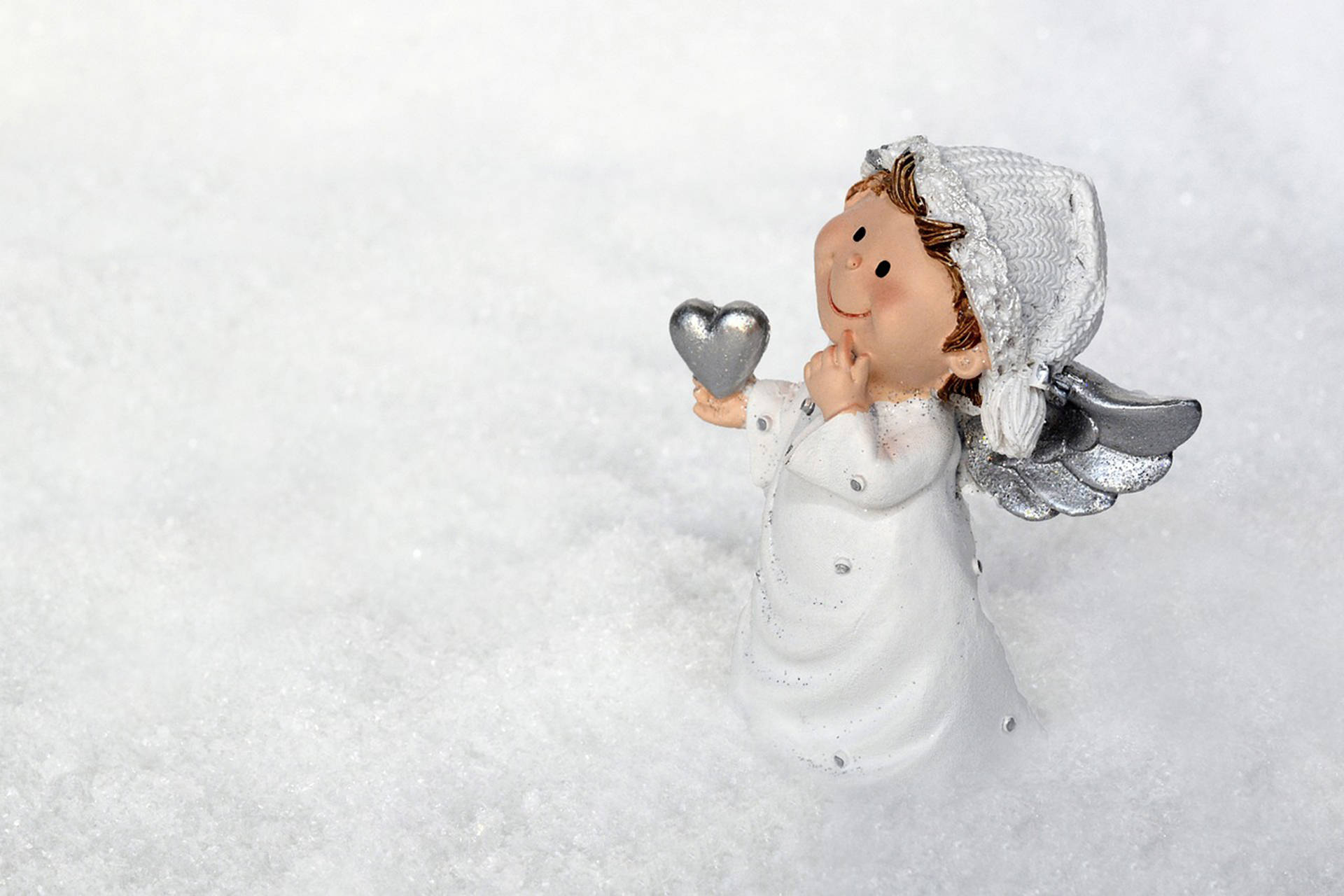 Loveable Christmas Angel Background