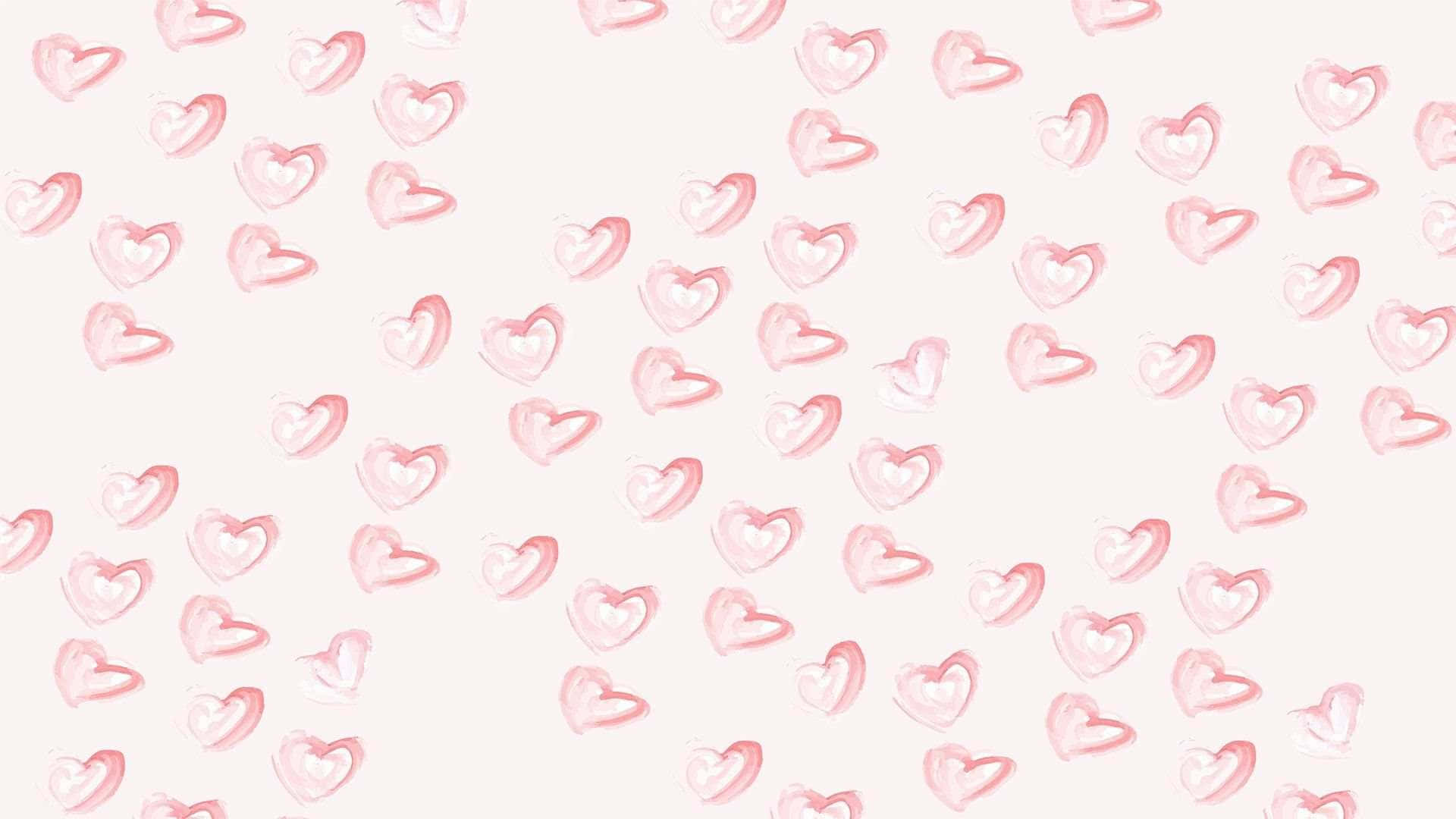 Lovecore Hearts Pattern Background