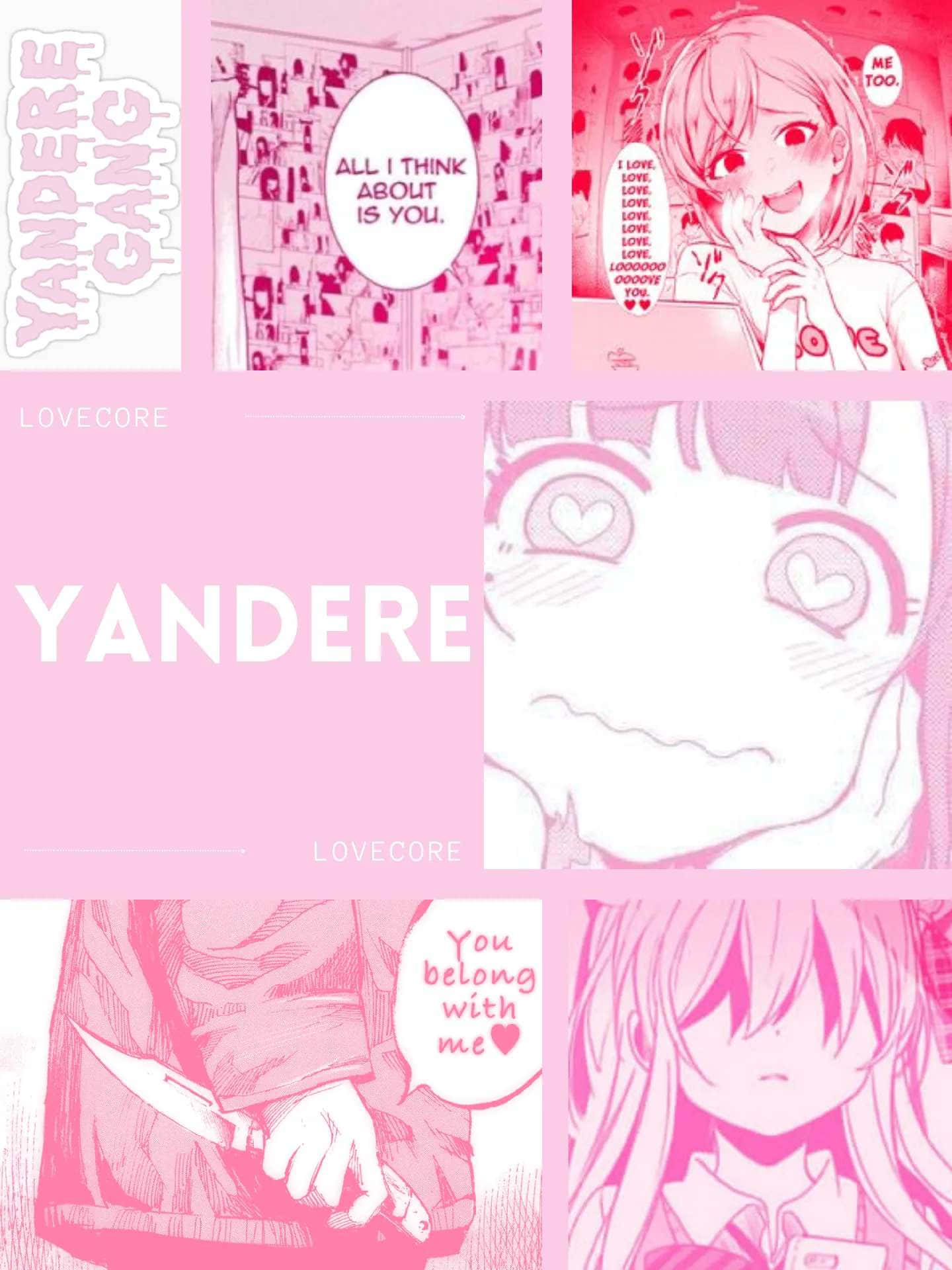 Lovecore Yandere Collage Pink Aesthetic.jpg Background