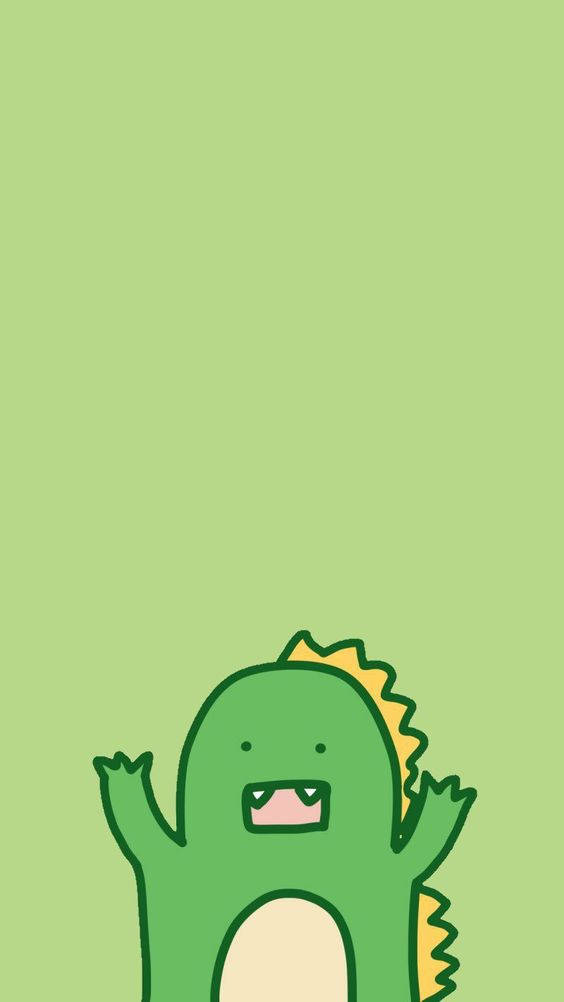 Lovely Cartoon Dinosaur Phone Background