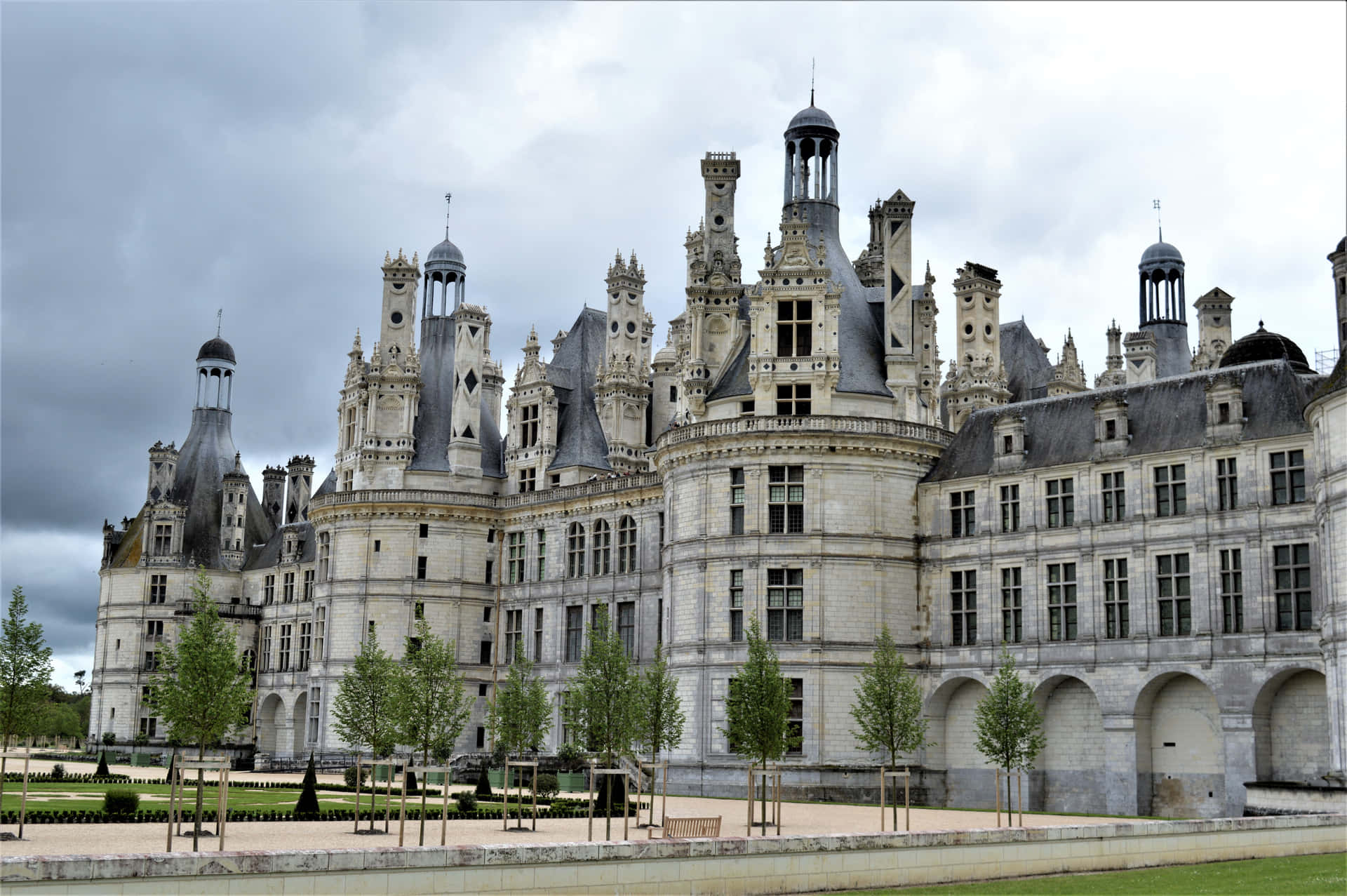 Lovely Chateau De Chambord Photography Background