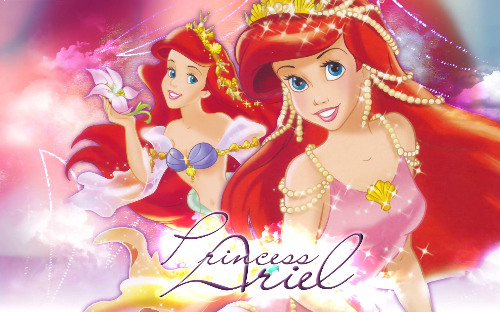 Lovely Disney Princess Ariel Background