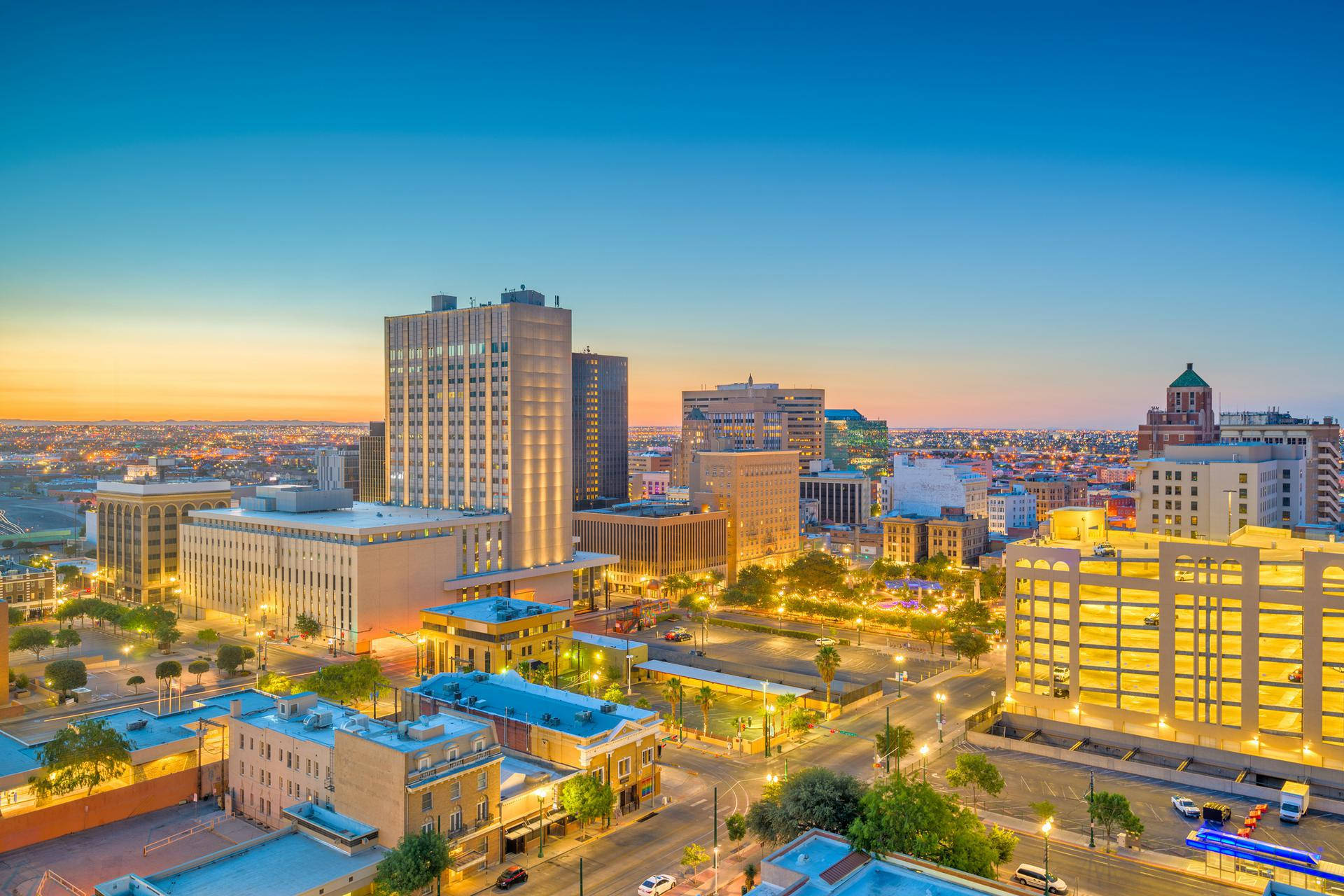 Lovely El Paso City View Background