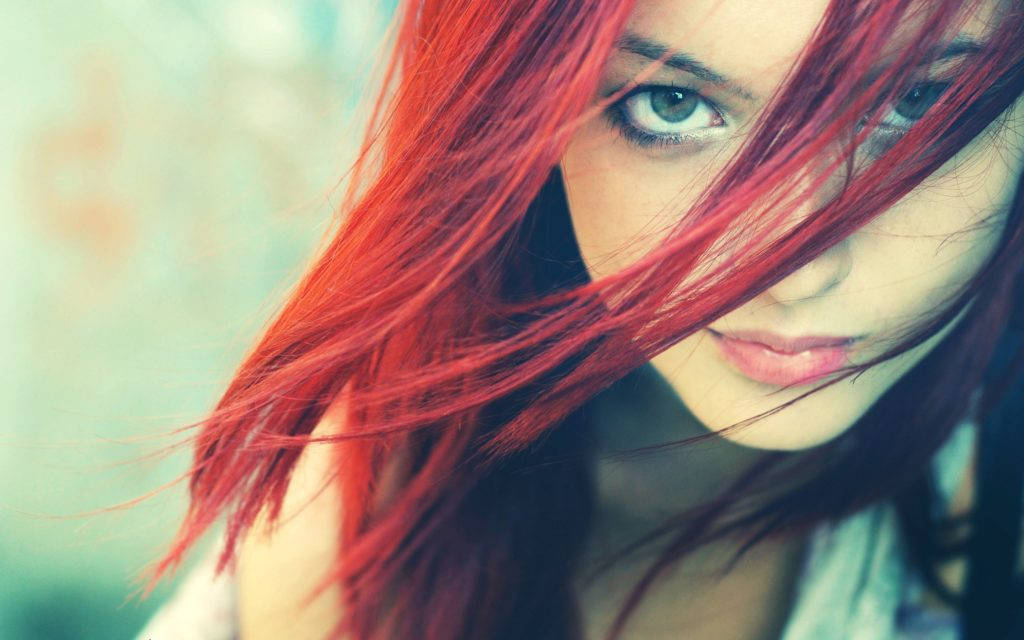 Lovely Girl With Red Hair