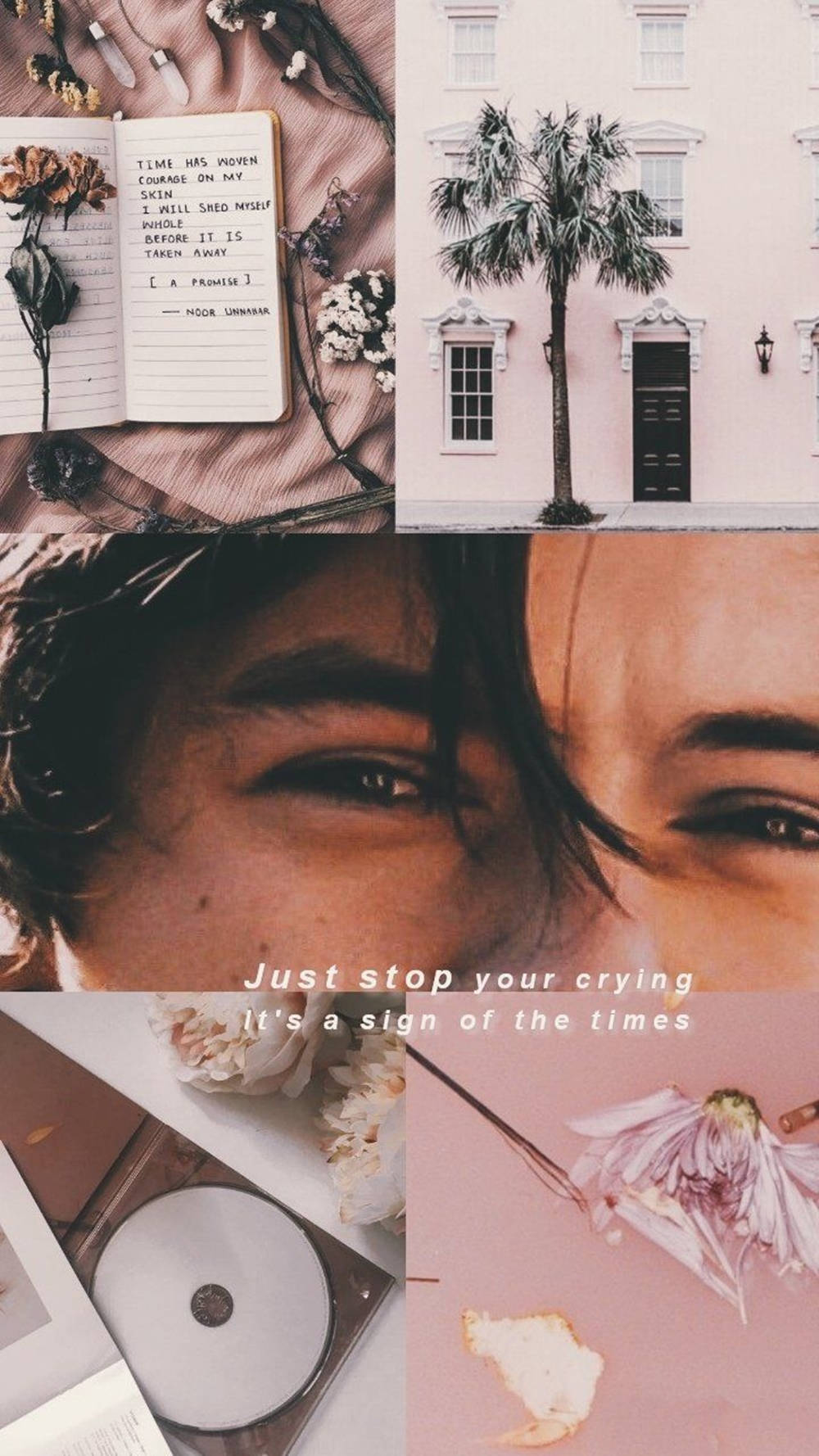 Lovely Harry Styles Aesthetic Lockscreen Background