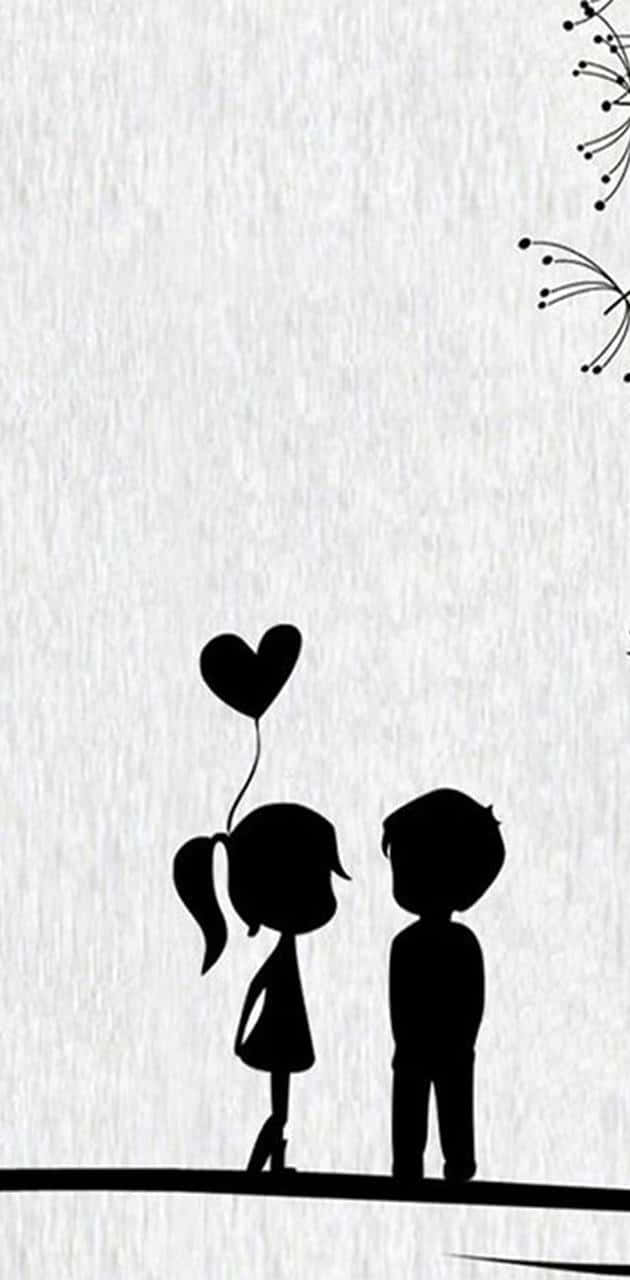 Lovely Heart Balloon Art [wallpaper] Background