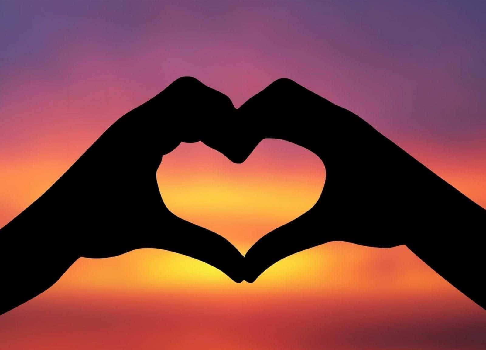 Lovely Heart Hands [wallpaper] Background