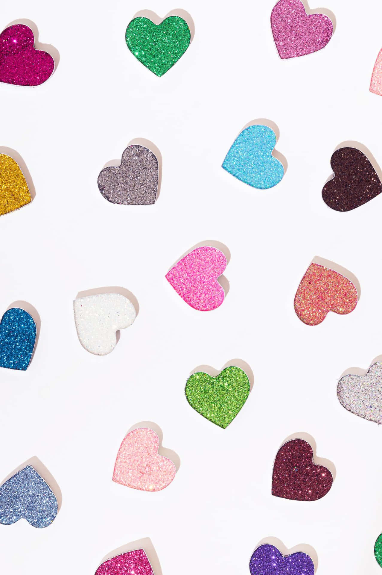 Lovely Heart Shape Aesthetic Valentine's Day Background