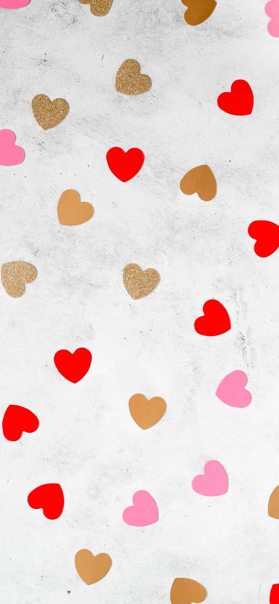 Lovely Heart Symbol Aesthetic Valentine's Day Background