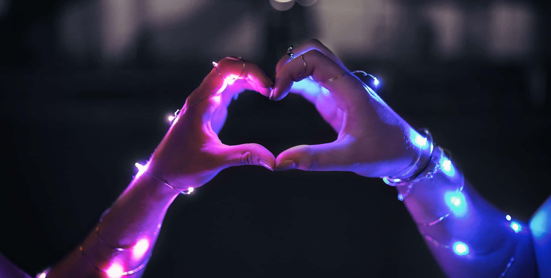 Lovely Heart With Lights [wallpaper]