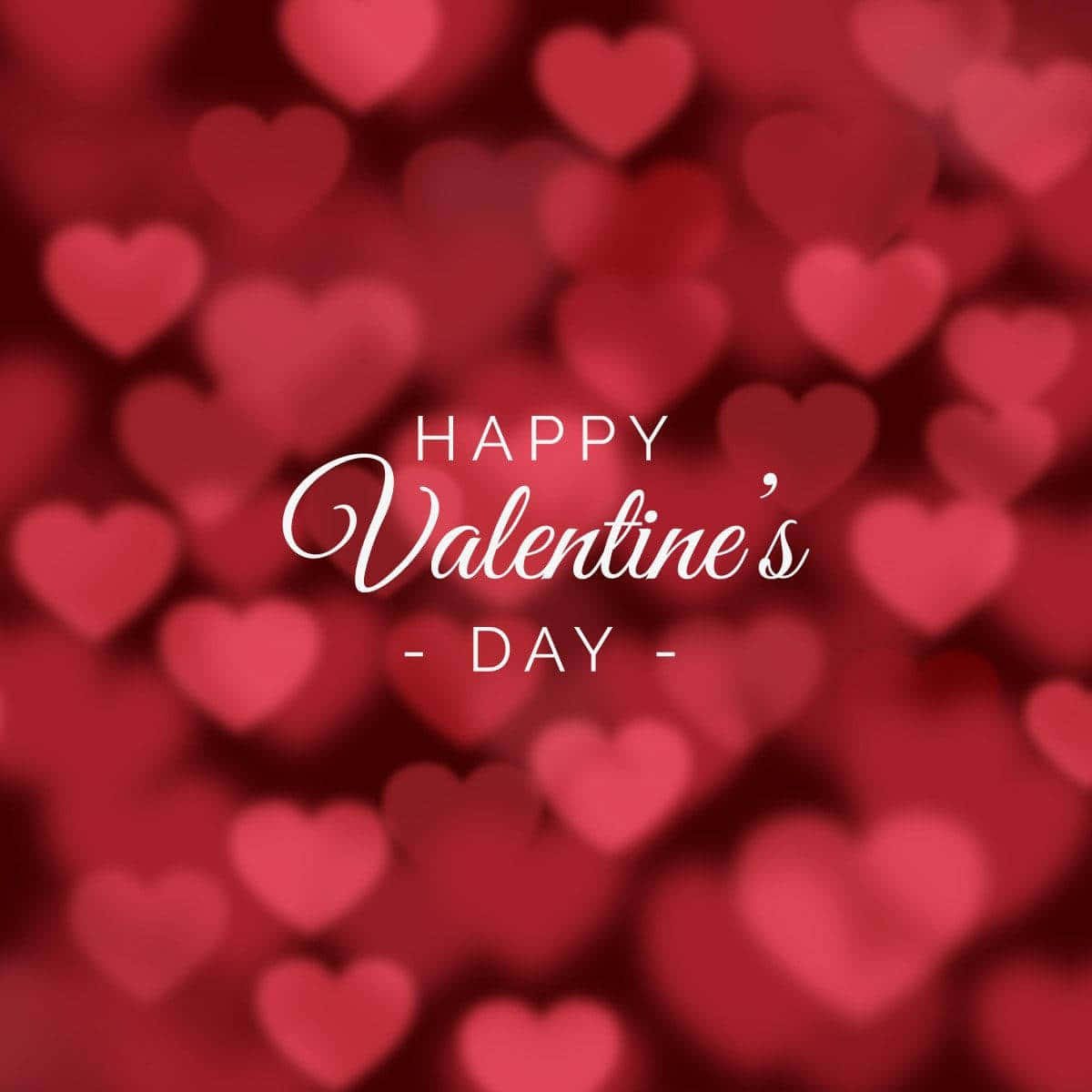 Lovely Overlay Heart Symbol Aesthetic Valentine's Day Background