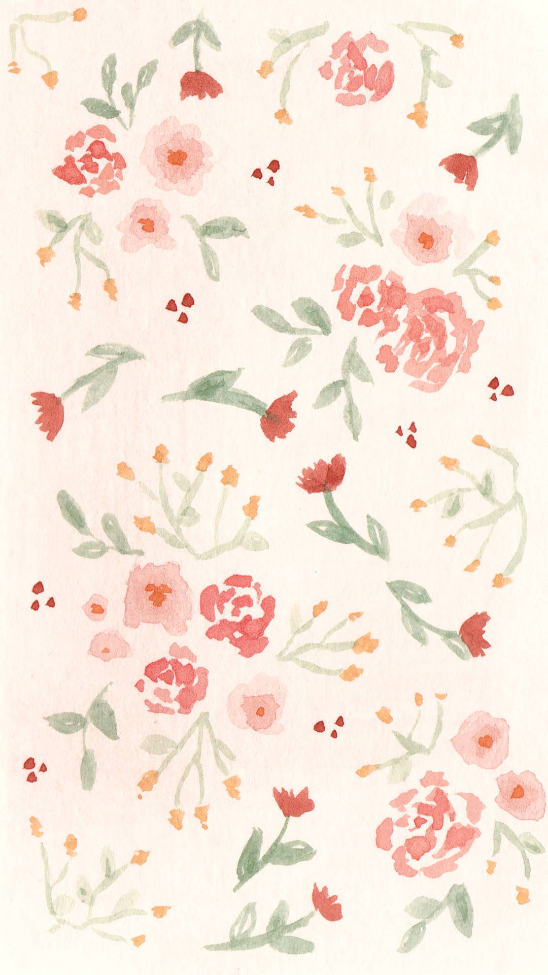 Lovely Pink Floral Iphone Background