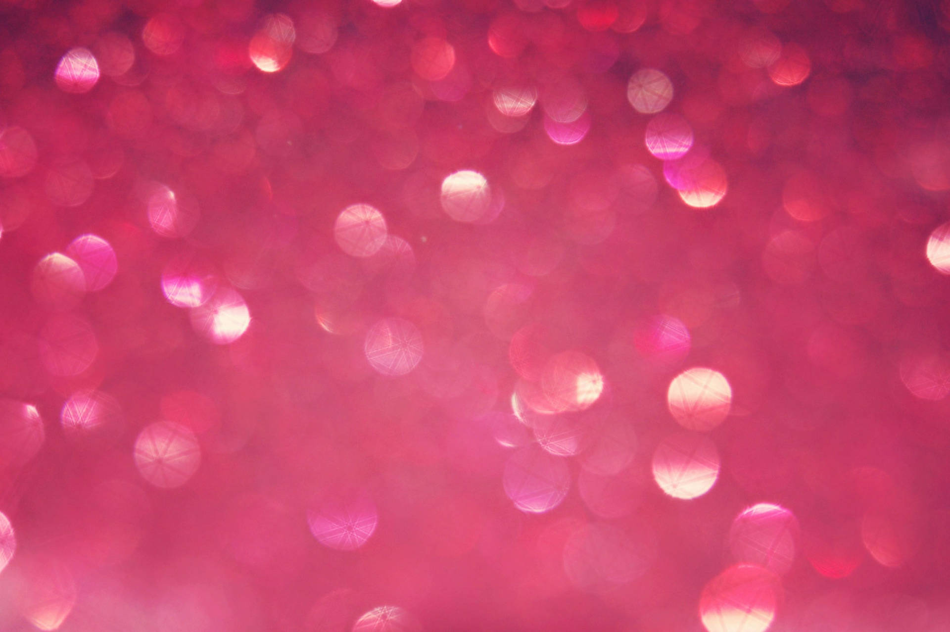 Lovely Pink Glitters With Circles Background