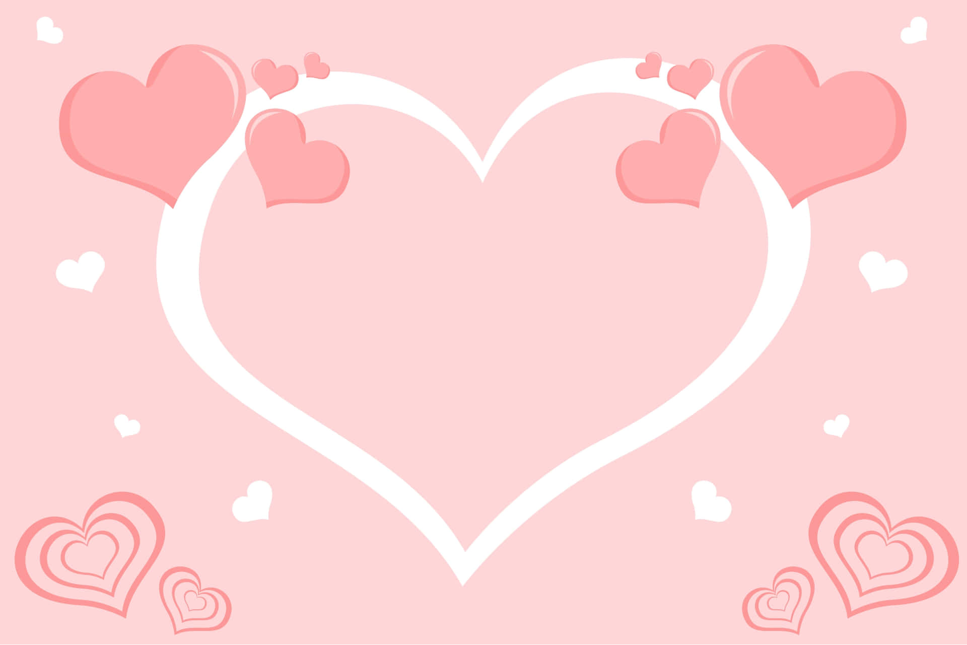 Lovely_ Pink_ Hearts_ Background Background