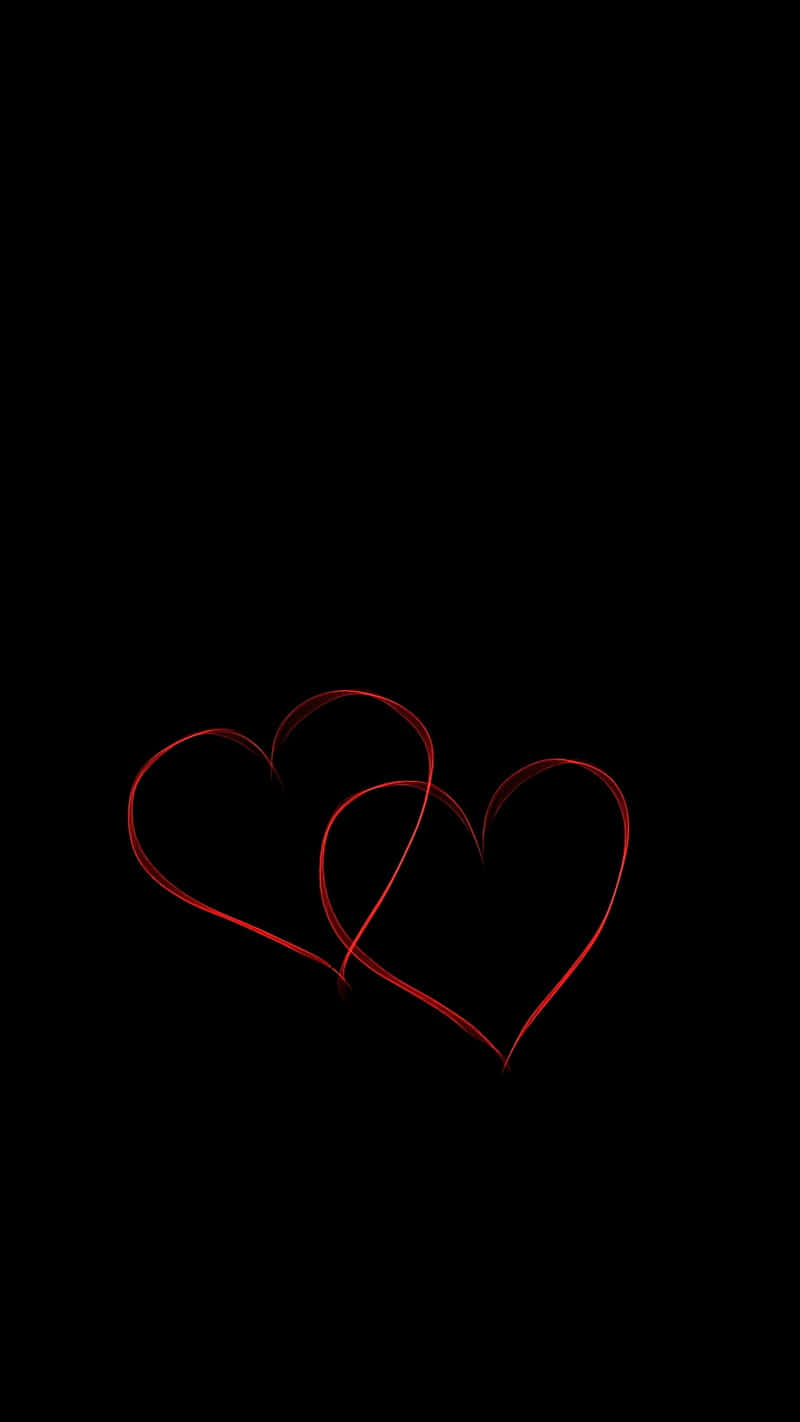 Lovely Red Heart Minimalist [wallpaper] Background