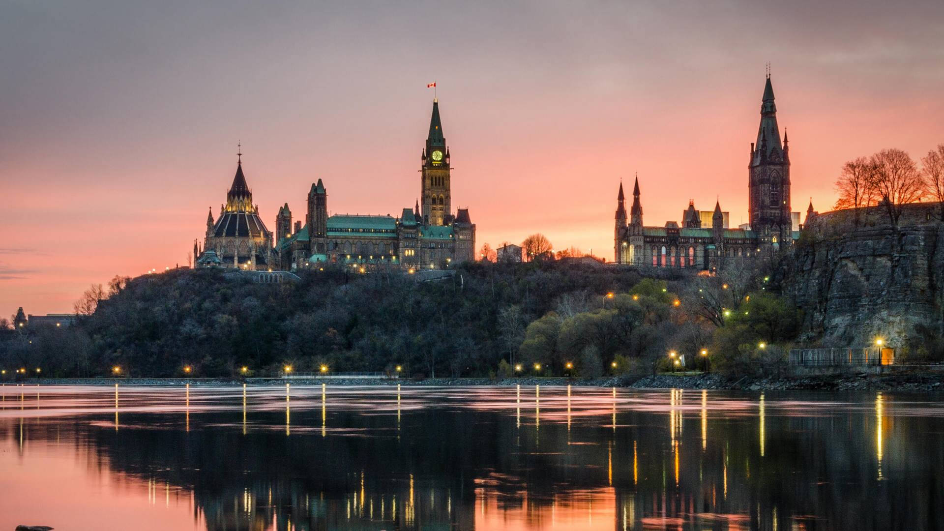 Lovely Sunset At Ottawa River