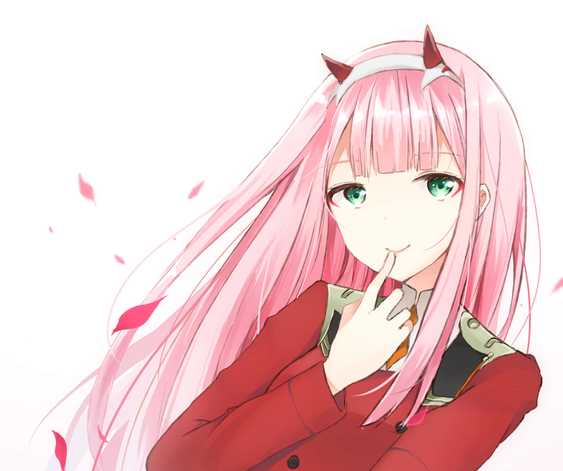 Lovely Zero Two Aesthetic Background