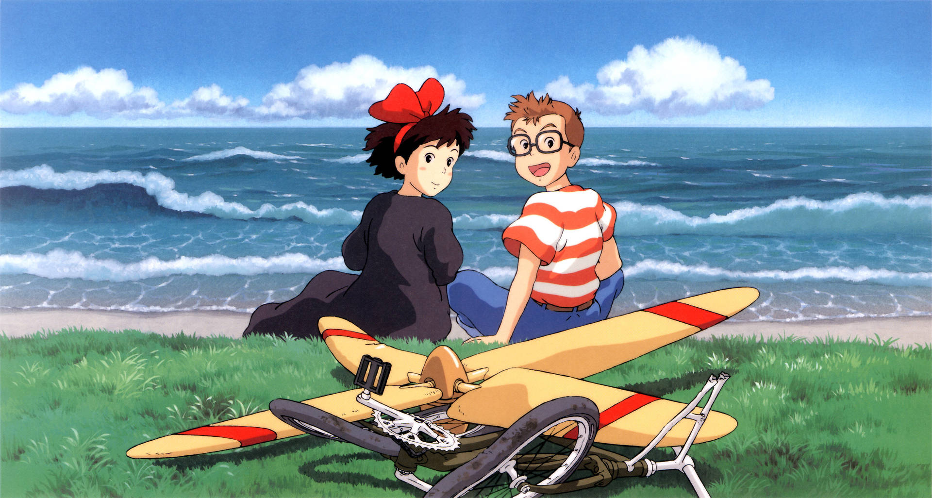 Lovers From Kikis Delivery Service Background