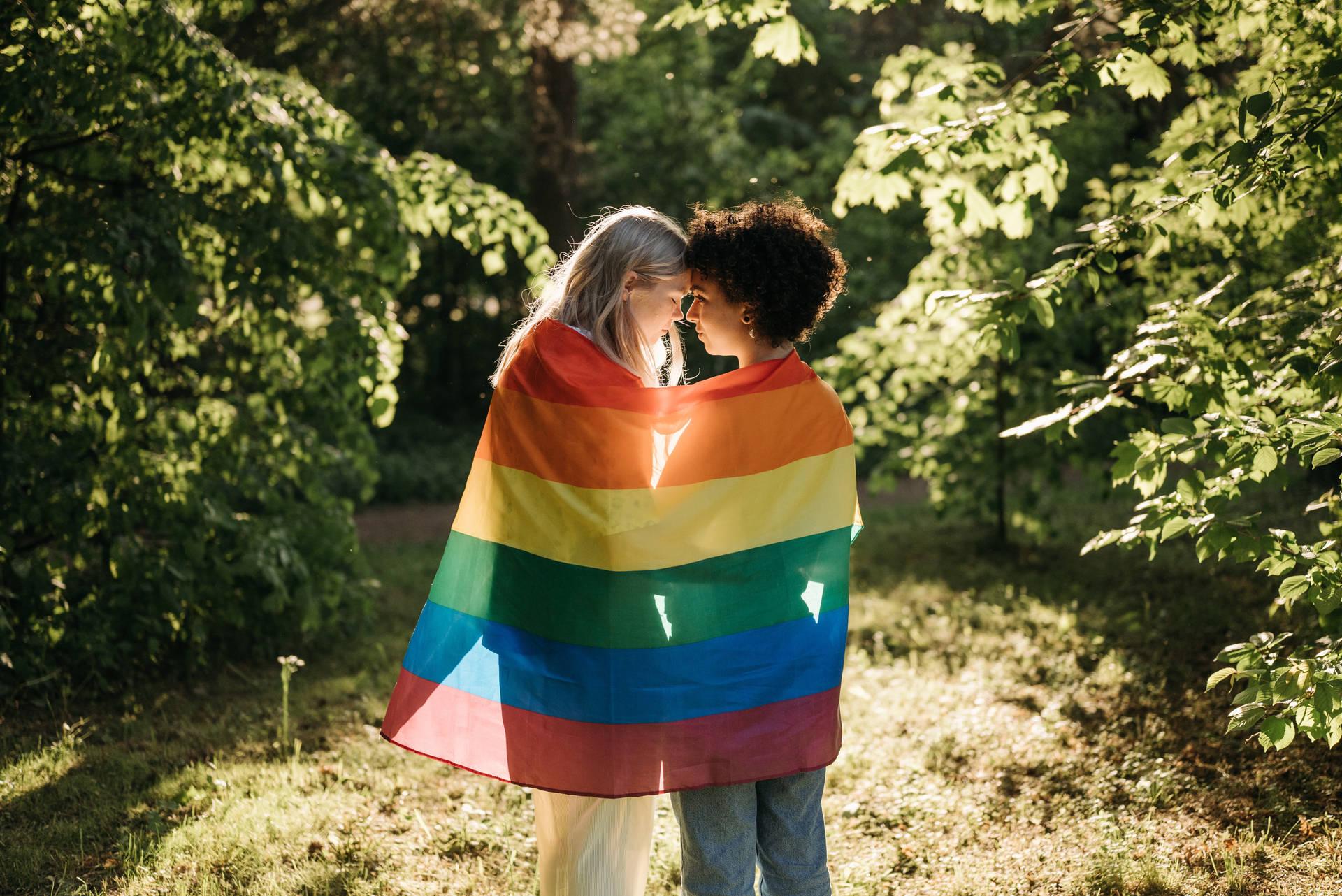 Lovers Rainbow Flag Background