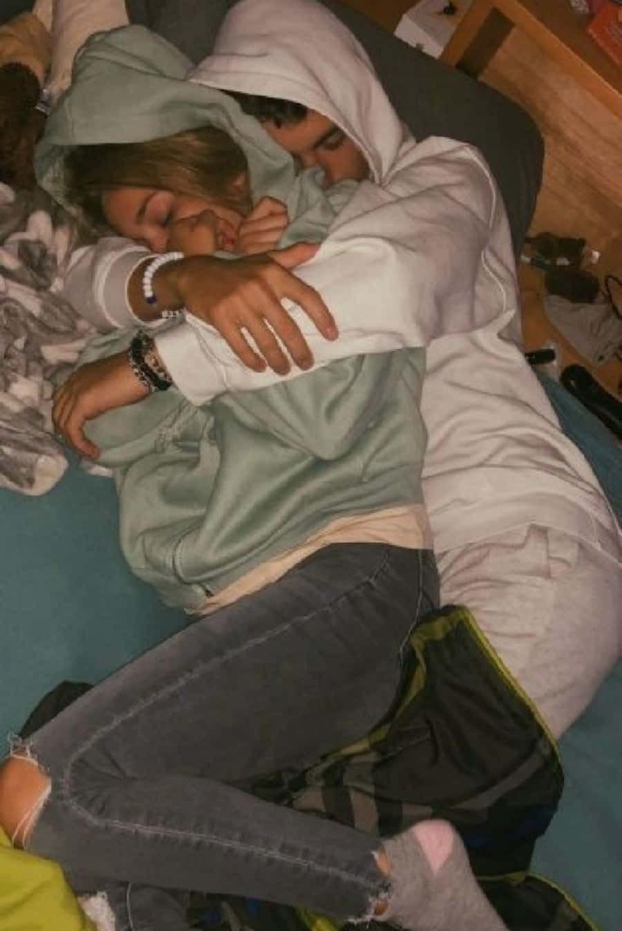 Loving Couple Enjoying A Romantic Moment Together Background