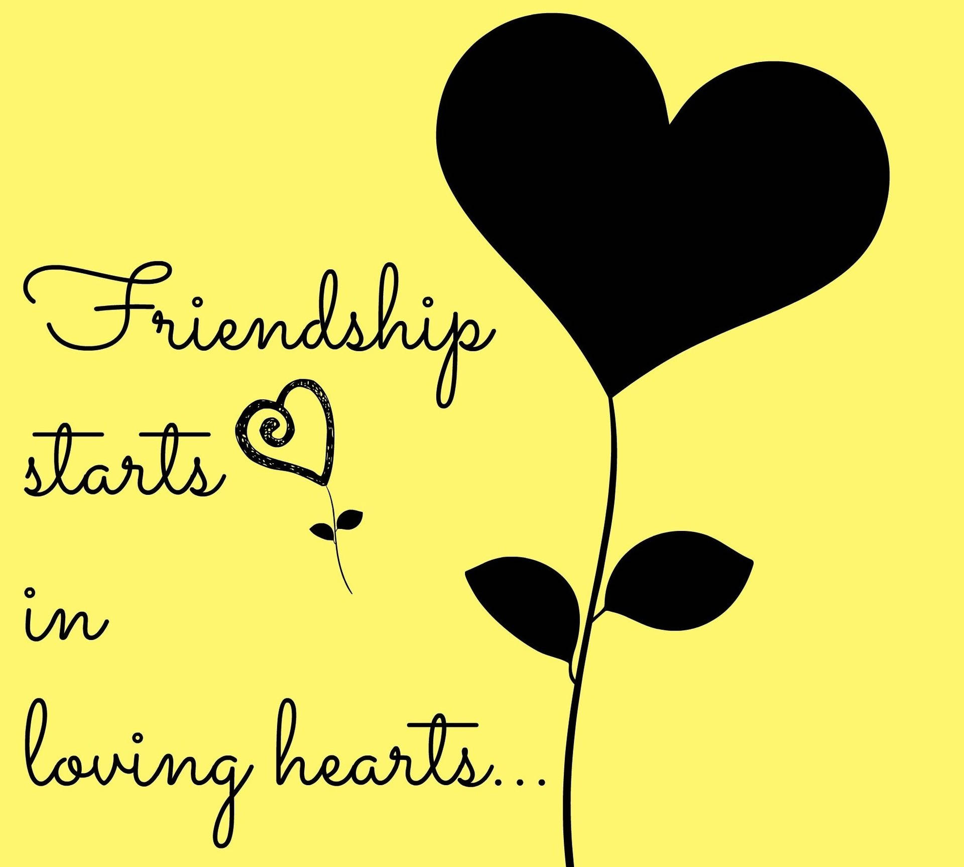 Loving Hearts Best Friend Quotes Background