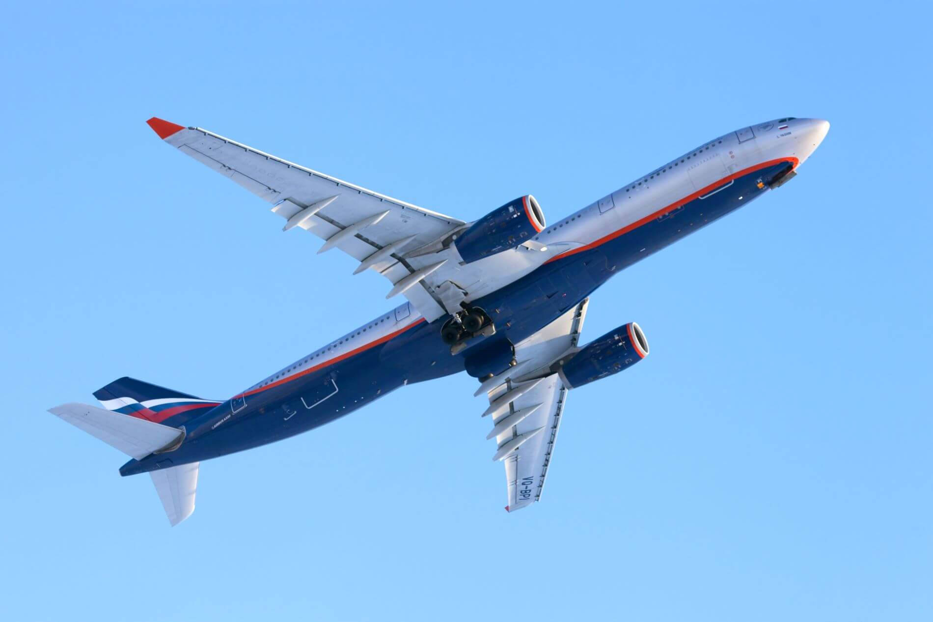 Low Angle Aeroflot Background