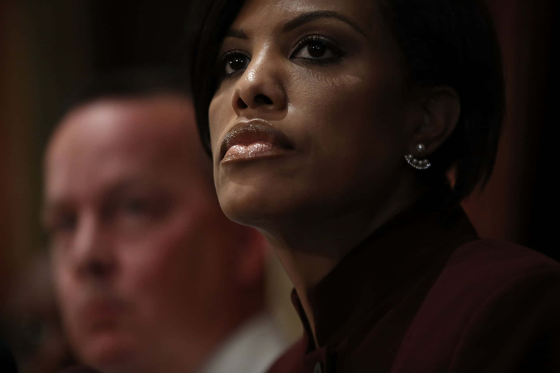 Low-angle Stephanie Rawlings Blake Background