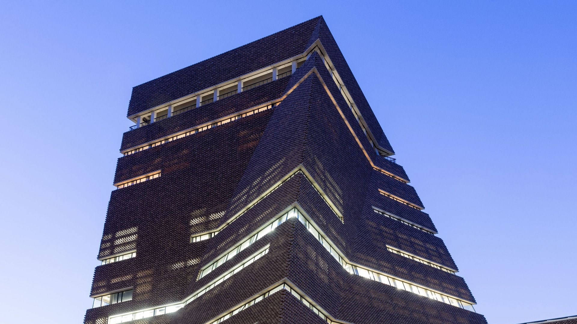 Low-angle Tate Modern Building Background