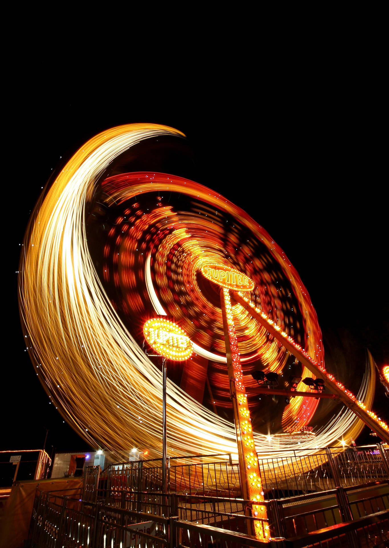 Low Exposure Theme Park Ride Background