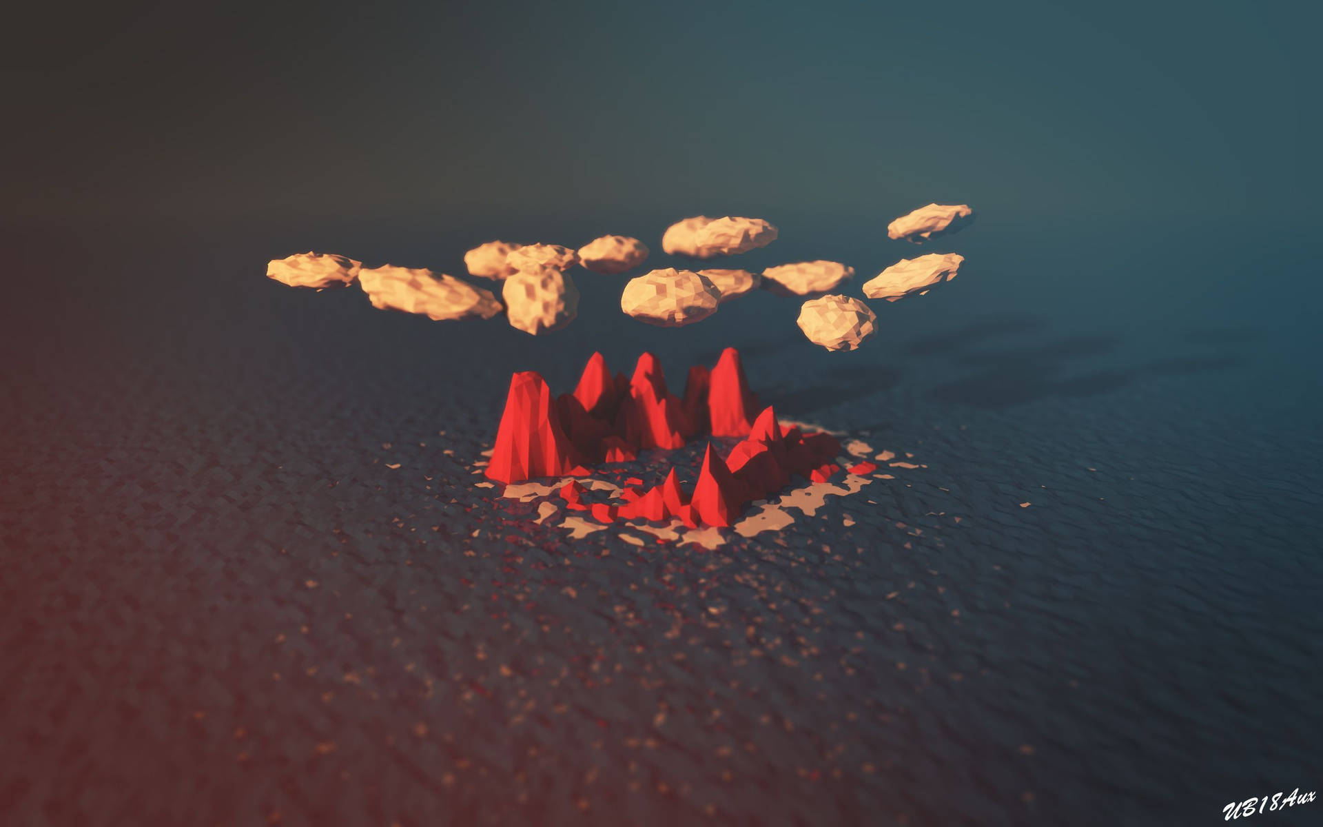 Low Poly Red Island