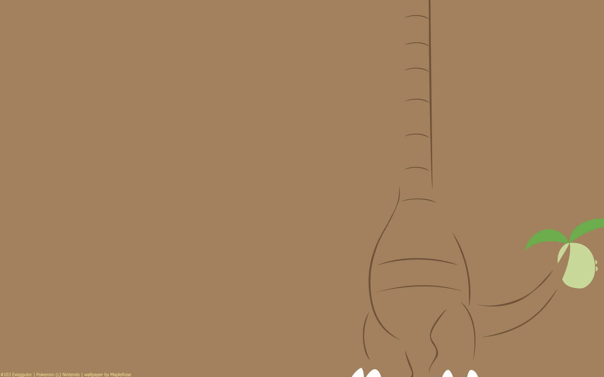Lower Body Of Exeggutor Background