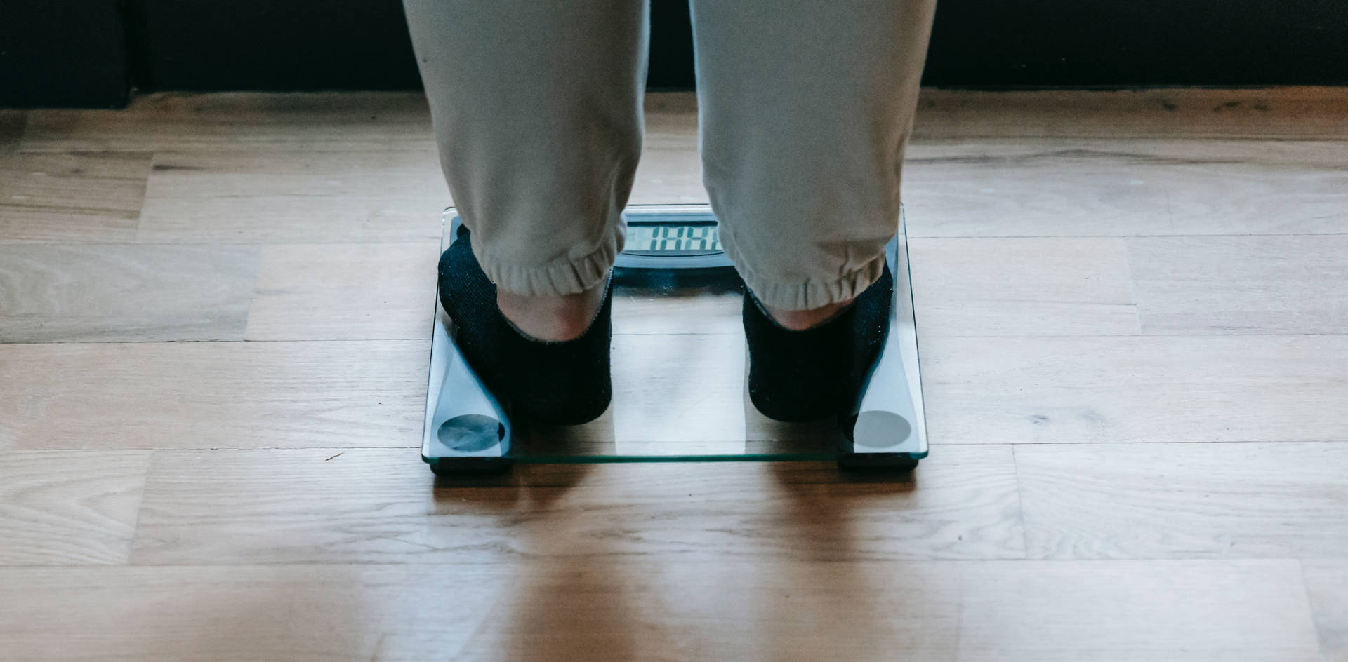 Lower Body Stepping On Scale