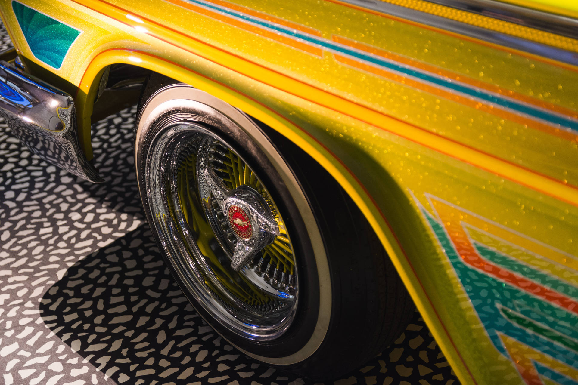 Lowrider 1966 Impala Wheel Background
