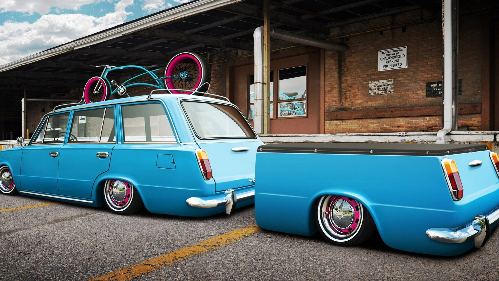 Lowrider Custom Blue Lada