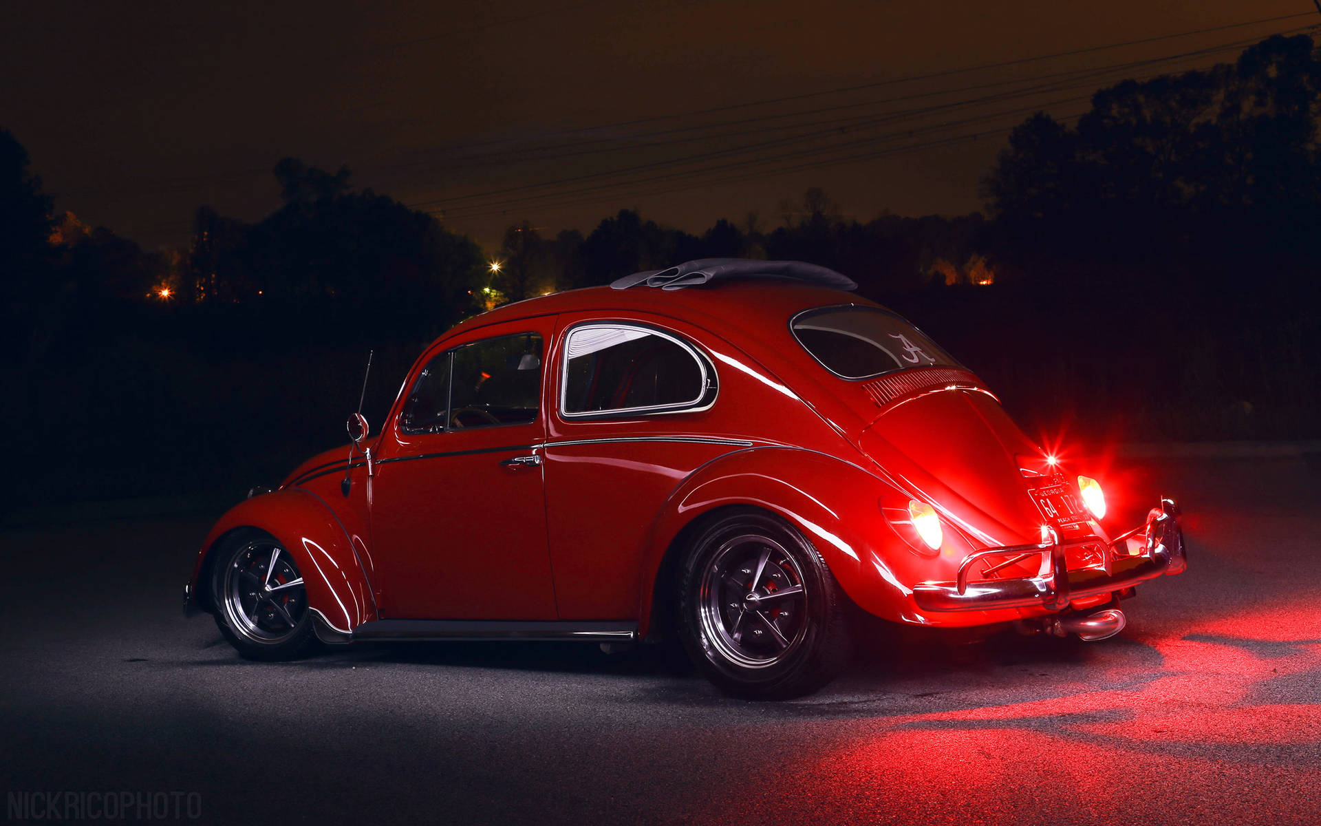 Lowrider Red Beetle Background