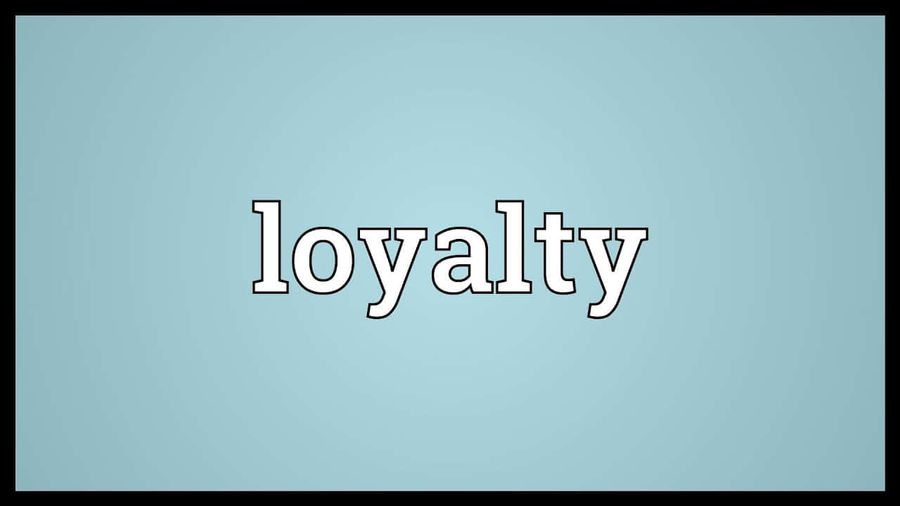 Loyal Bordered Text Graphics Background