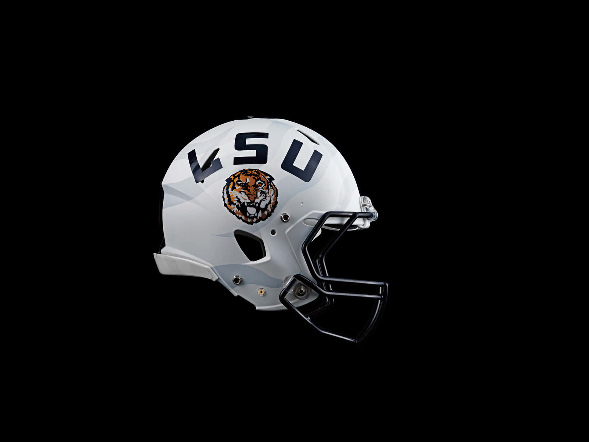 Lsu Football Helmet Minimalist Background