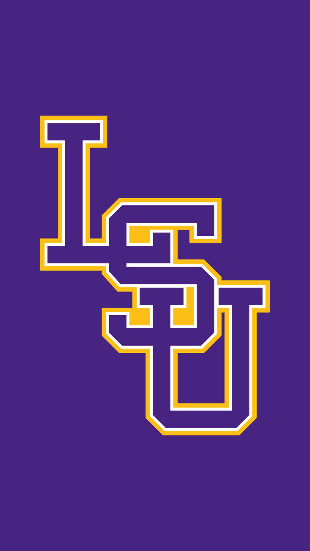 Lsu Logo On Purple Background Background