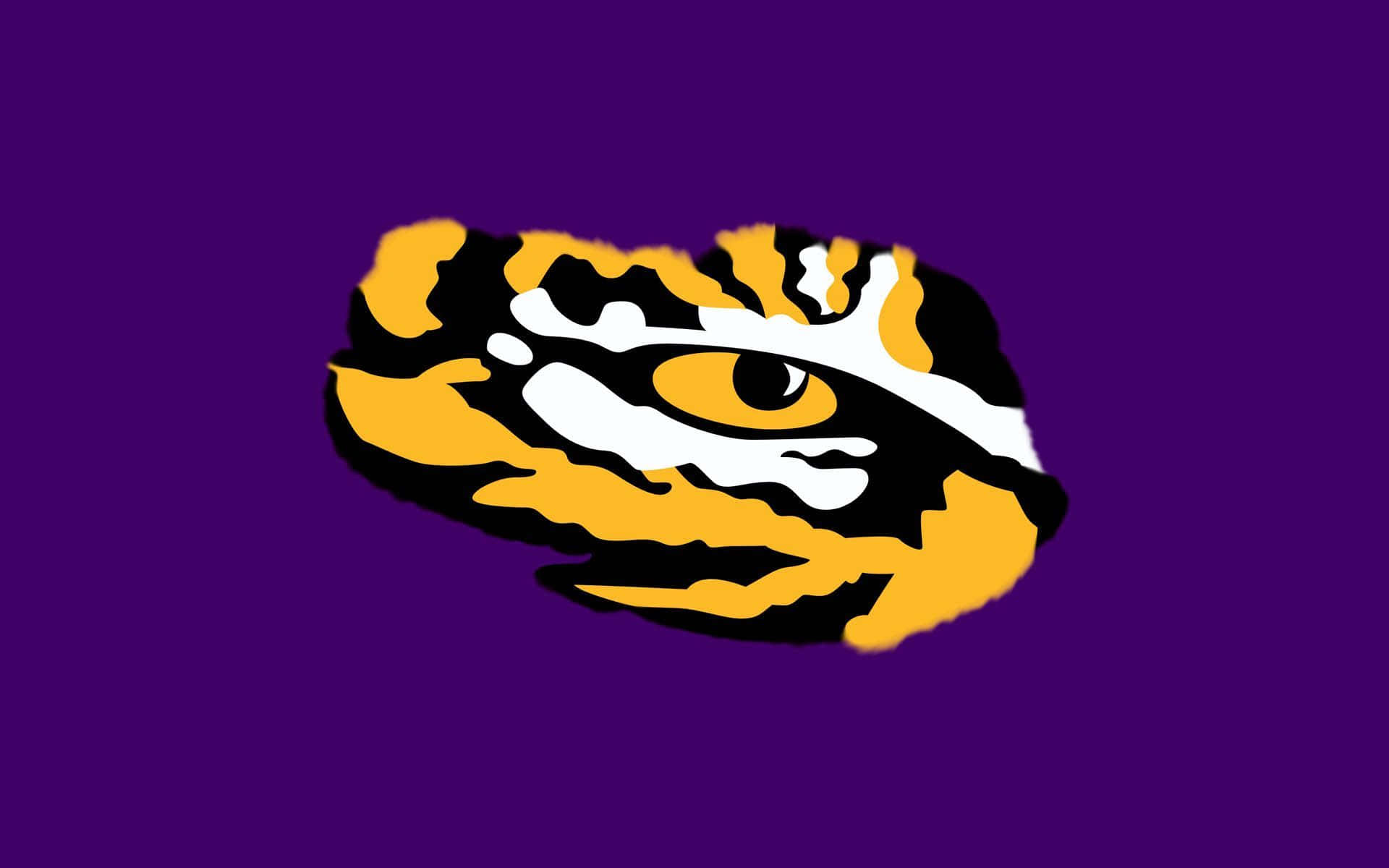 Lsu Tigers Logo On Purple Background Background