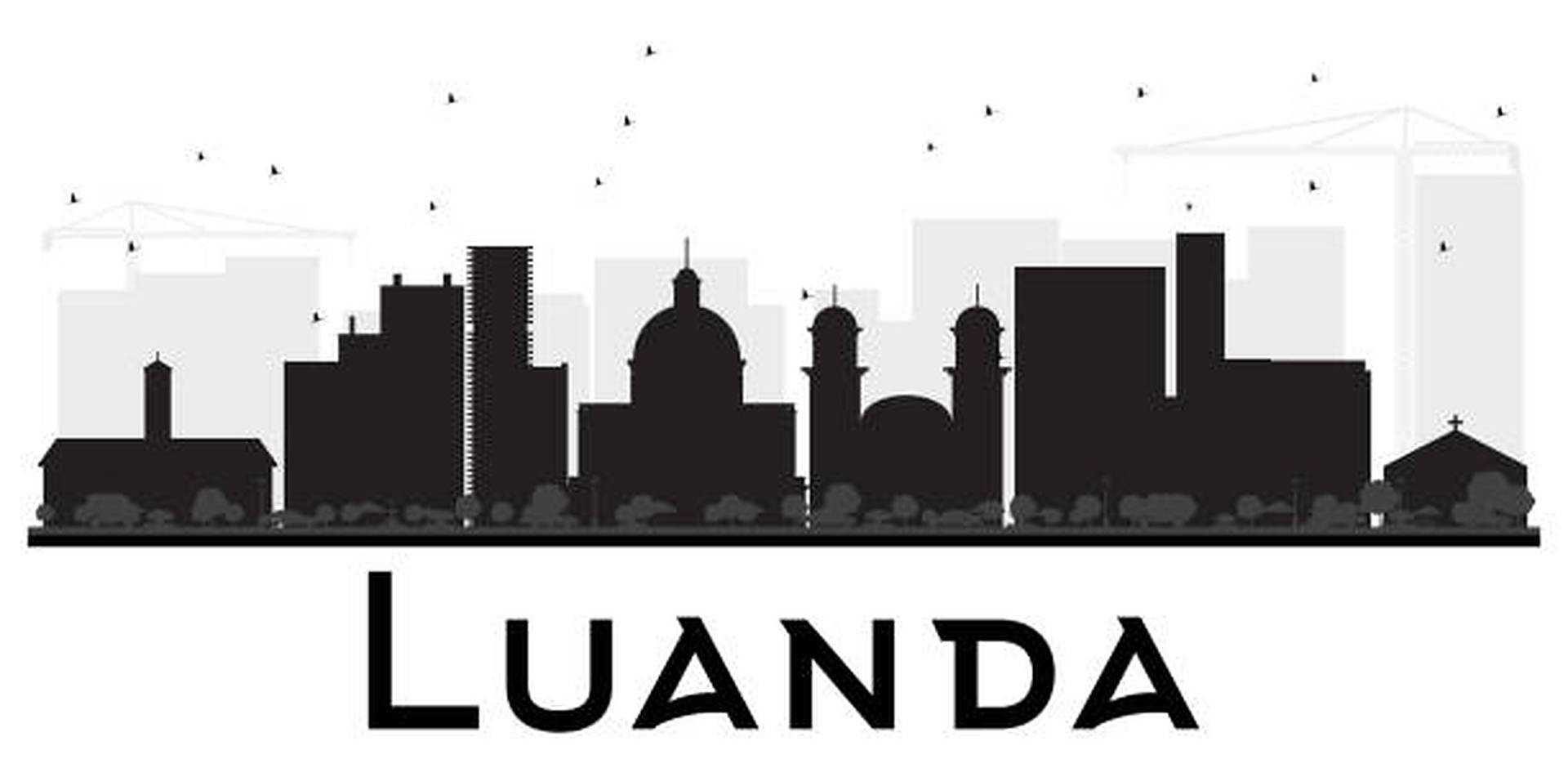 Luanda Angola Silhouette Background
