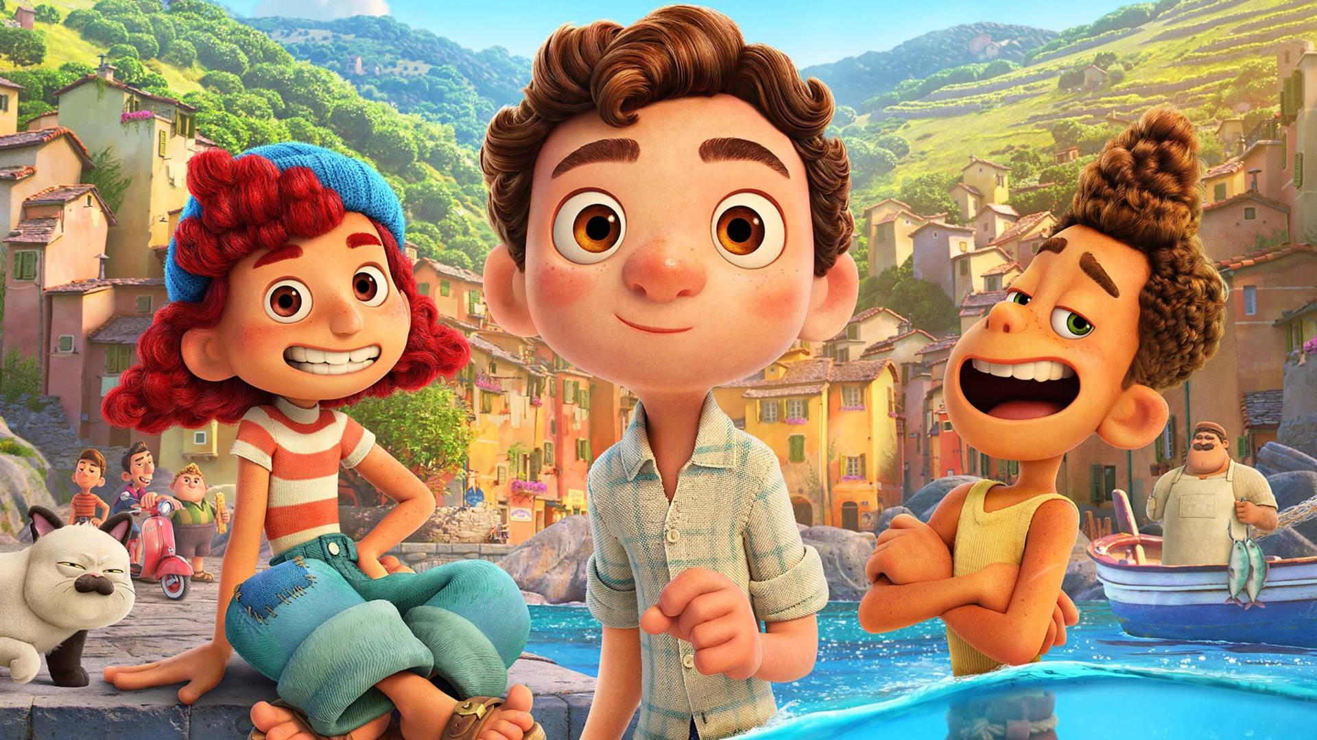 Luca Disney Pixars 2021 Poster Background