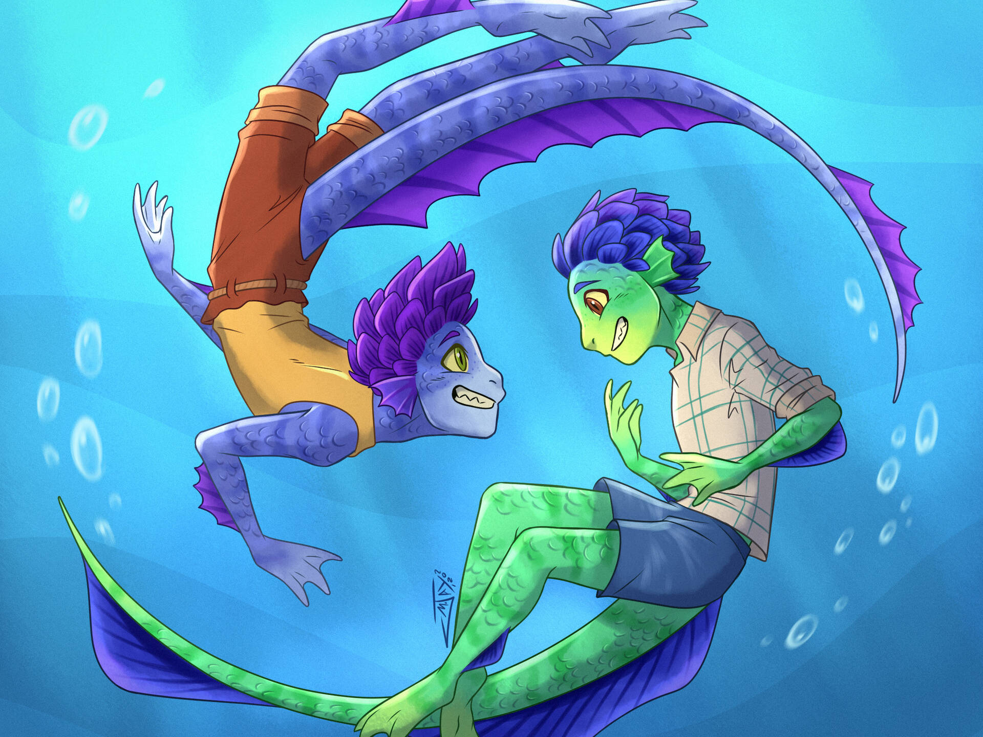 Luca Sea Monster Characters Background