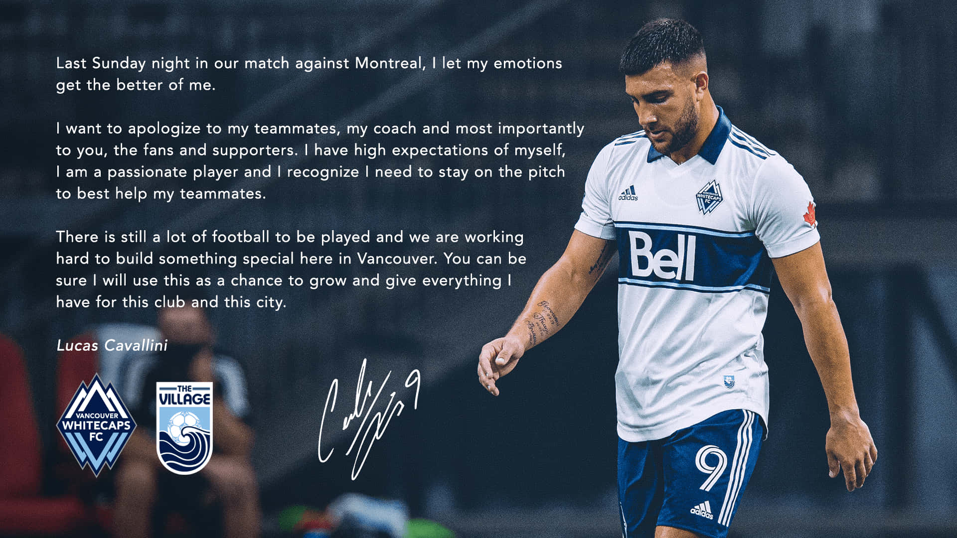 Lucas Cavallini Apology Statement Background