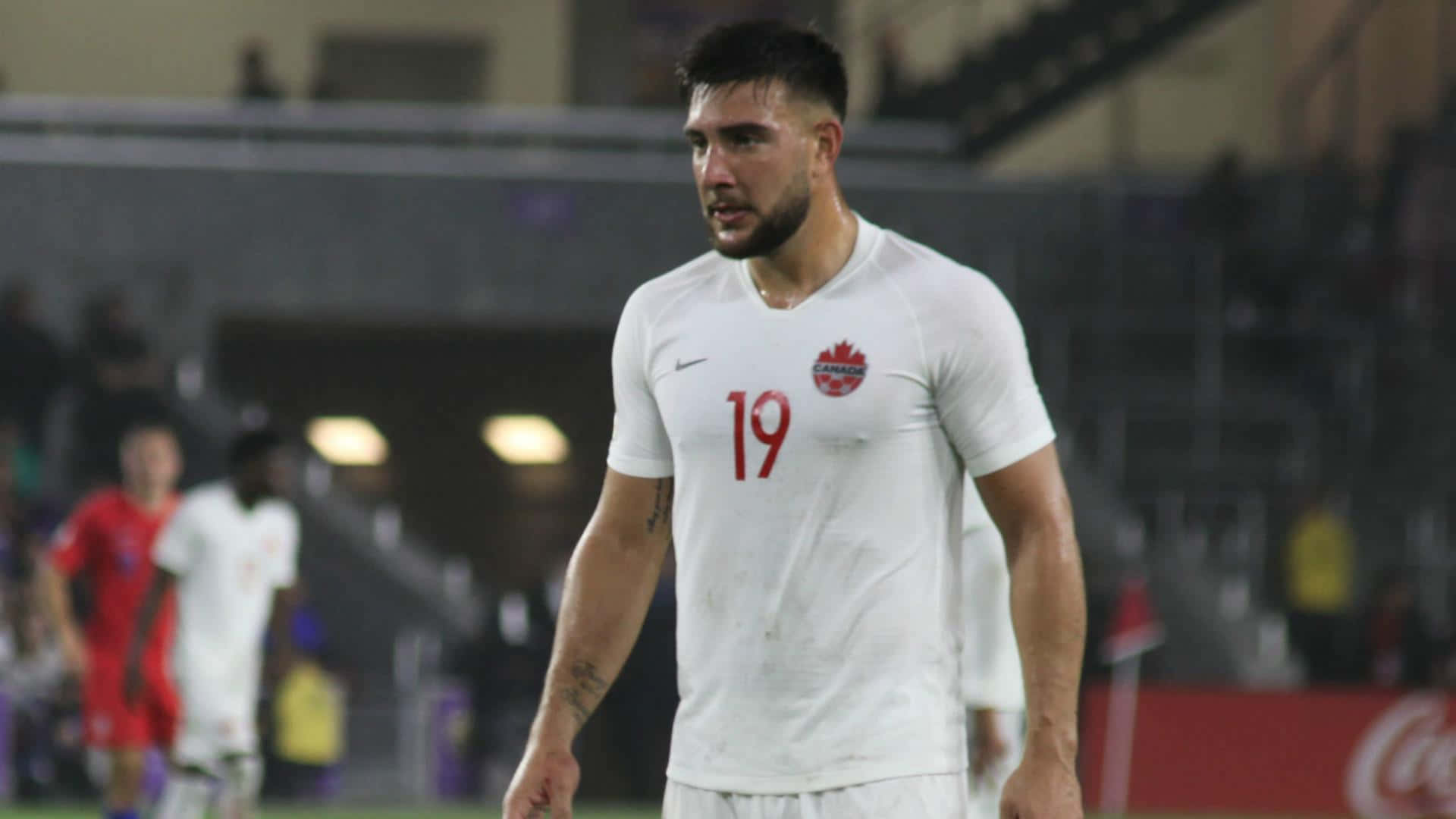Lucas Cavallini White Uniform With Number Background