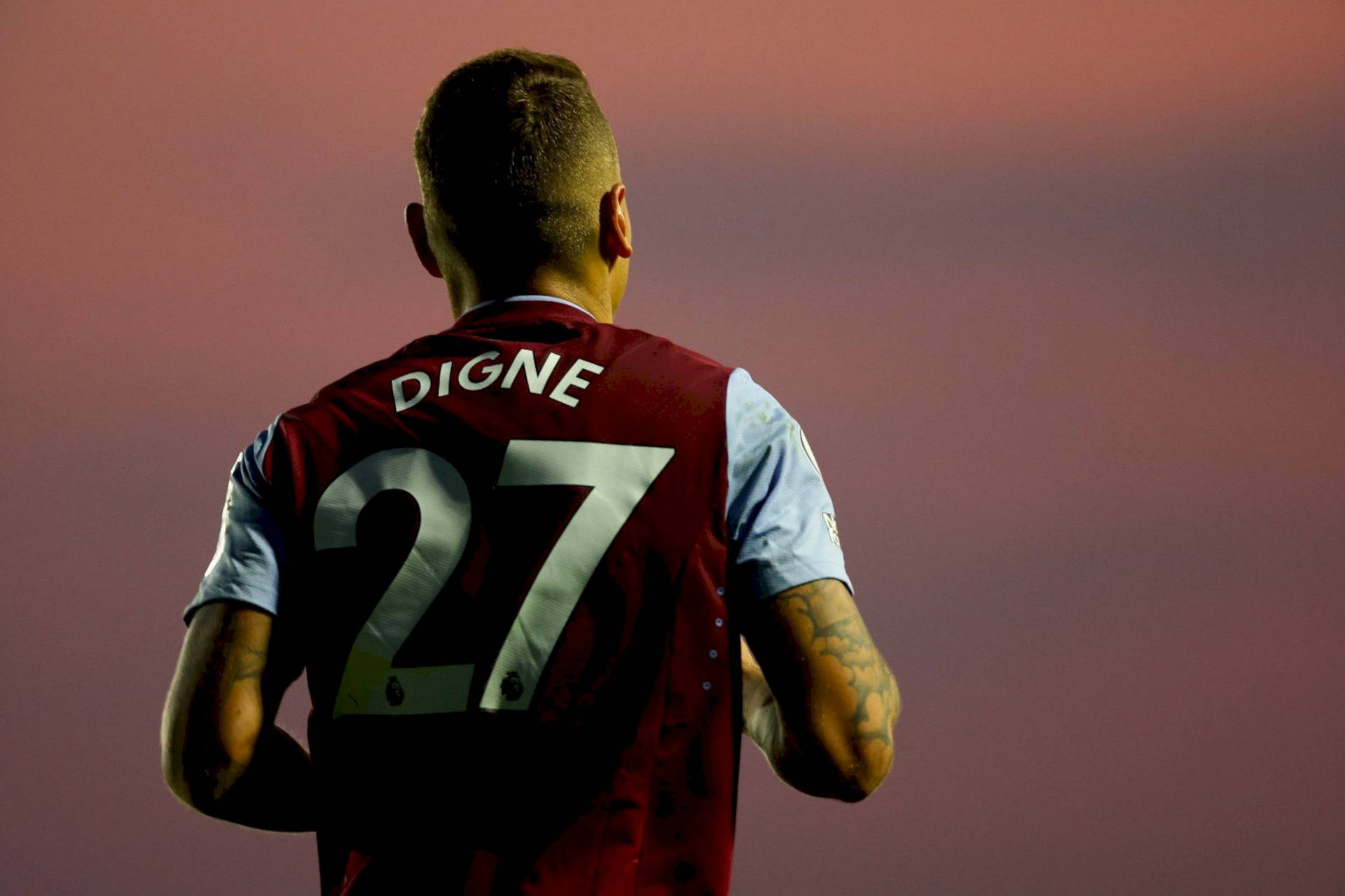 Lucas Digne Back Of Jersey Background