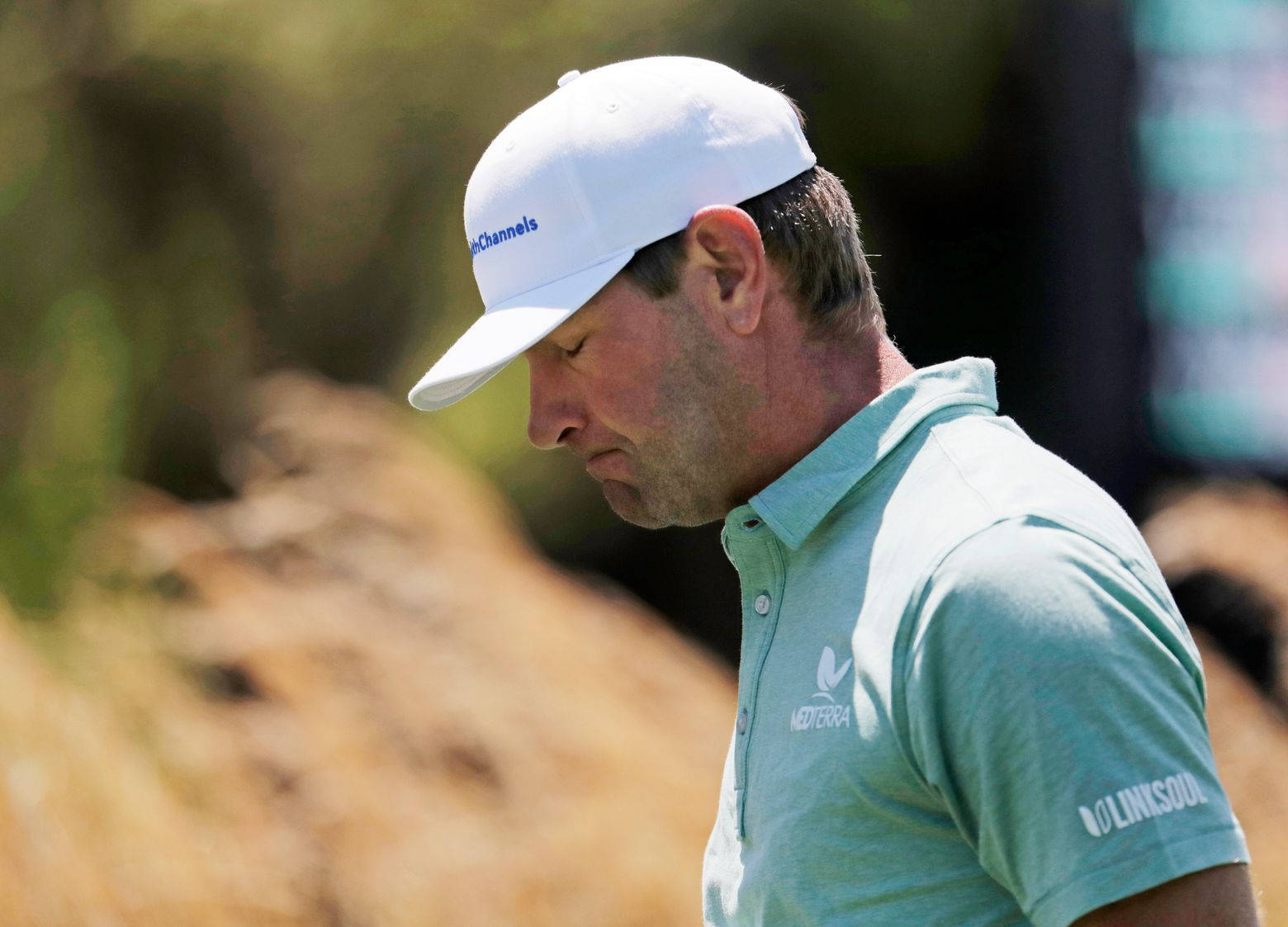 Lucas Glover Looking Frustrated