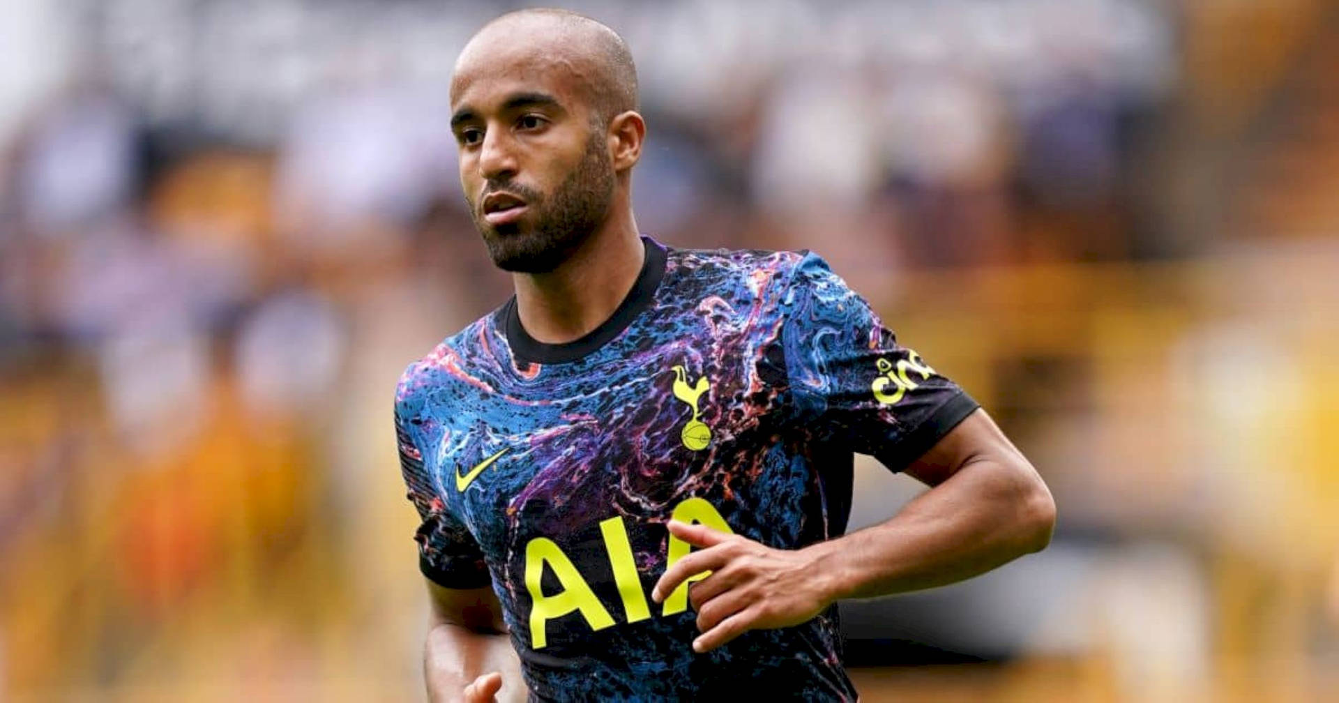 Lucas Moura In Printed Football Jersey