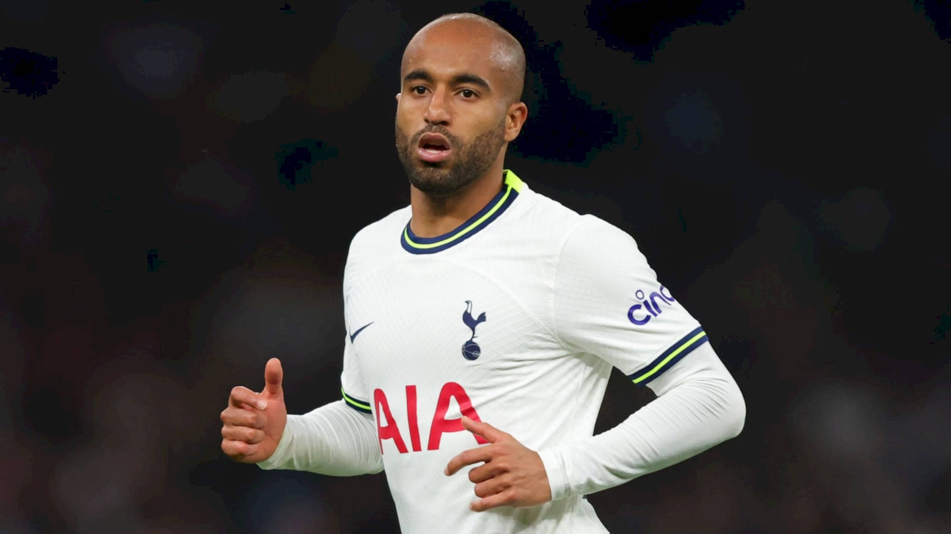 Lucas Moura Wearing White Jersey