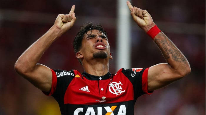 Lucas Paquetá Both Hands Pointing Up